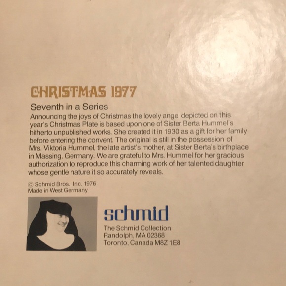 Vintage Limited Edition 1977 Christmas Plate - Picture 6 of 7